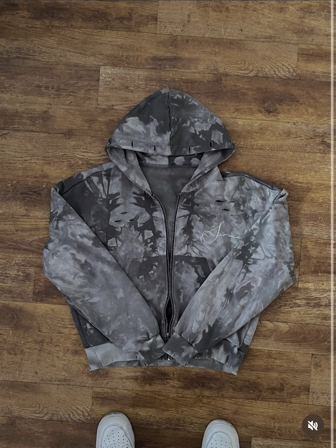 Зіп-худі Sirena «Washed» — tie-dye